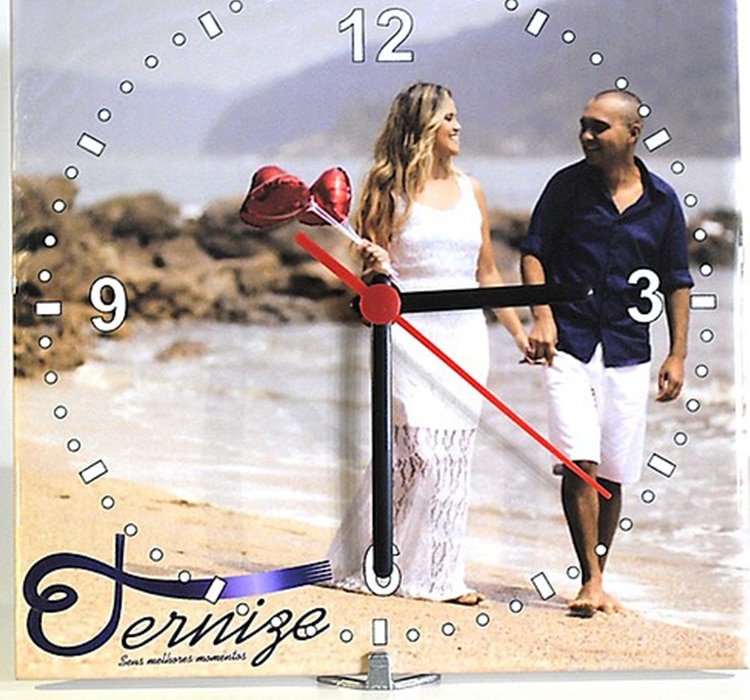 Relógio Deixa o Sol Entrar em Azulejo (15 x 15 cm) - Imagem 3