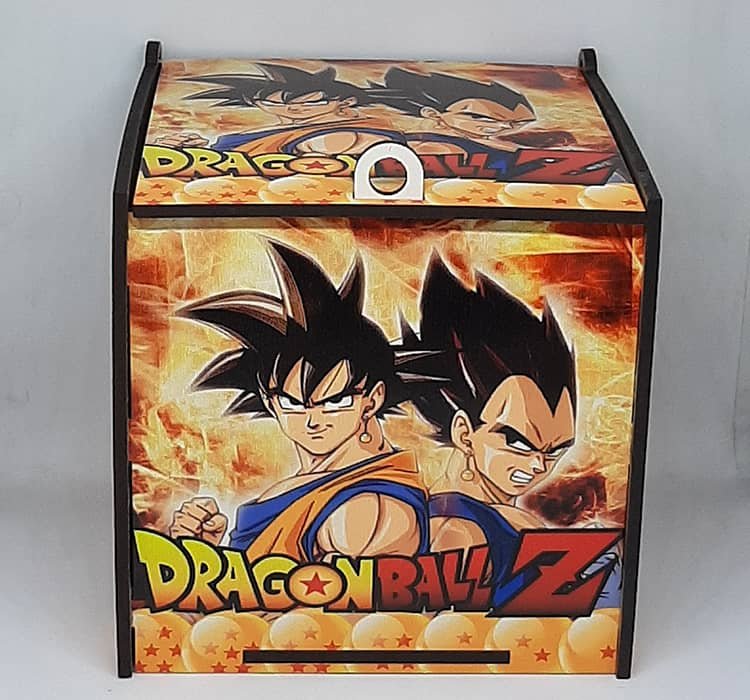Caixa de MDF Dragon Ball Goku-Vegeta - Imagem 3
