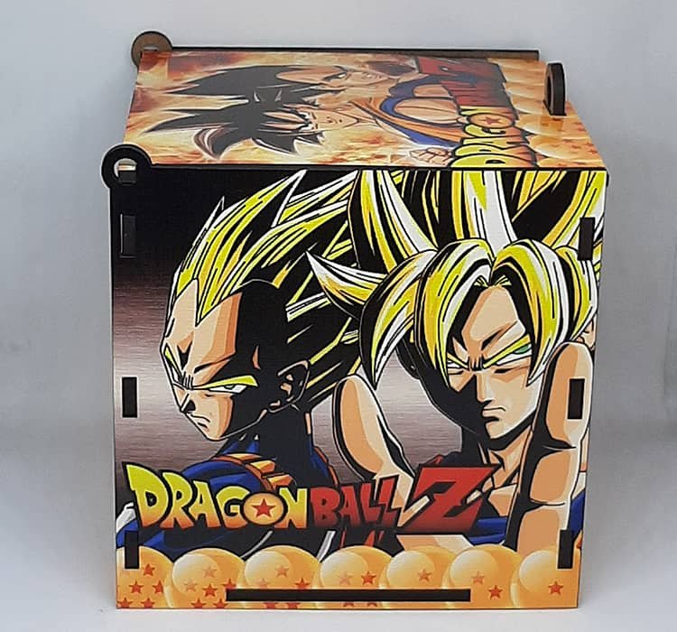 Caixa de MDF Dragon Ball Goku-Vegeta - Imagem 2