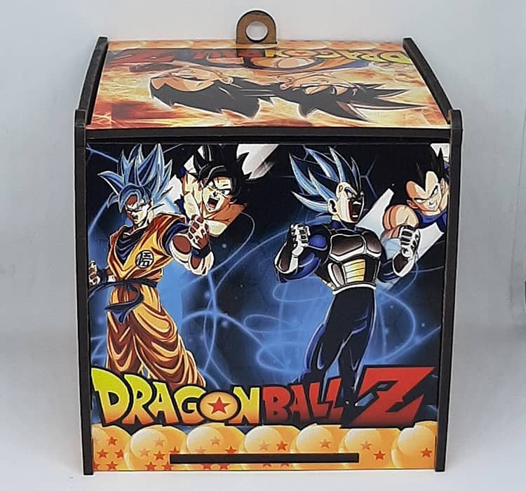 Caixa de MDF Dragon Ball Goku-Vegeta