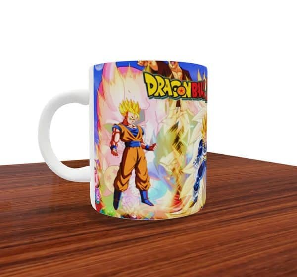 Caneca Dragon Ball Z Saga Cell Goku Gohan Trunks Android 17