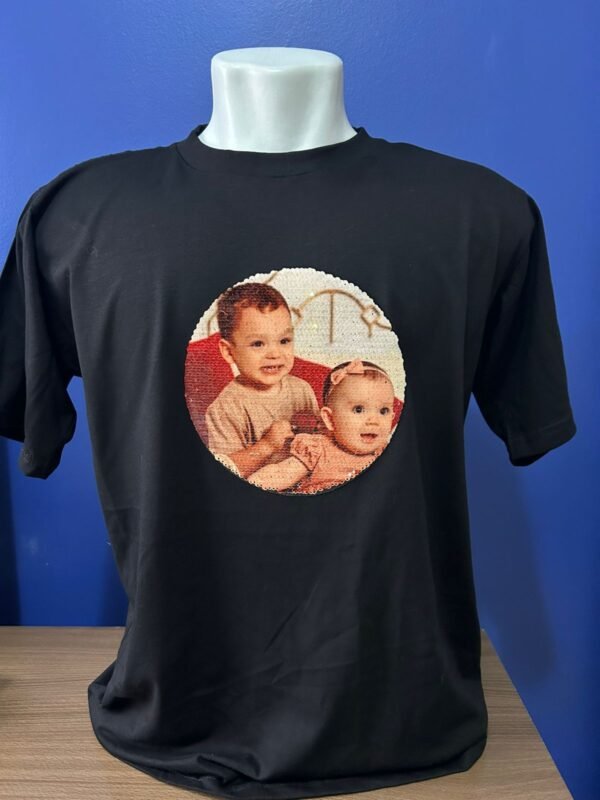 Camiseta Personalizada Paetê