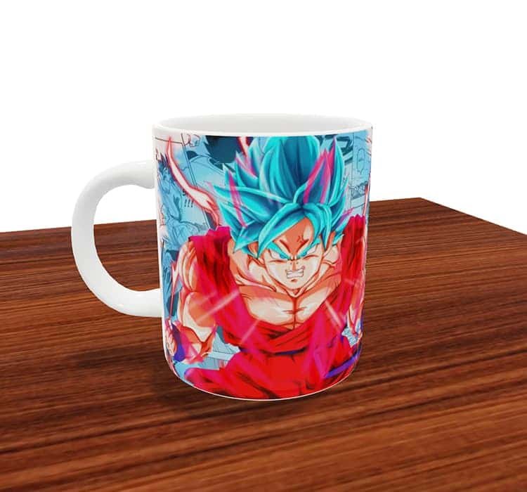 Caneca Personalizada Dragon Ball Goku Super Saiyajin Blue - Estampendo