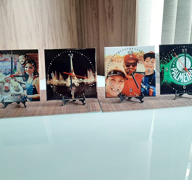 Relógio Personalizado em Azulejo (20 x 20 cm) - Imagem 8