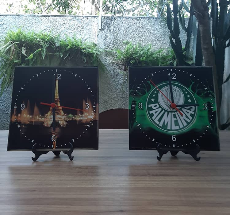 Relógio Deixa o Sol Entrar em Azulejo (15 x 15 cm) - Imagem 9